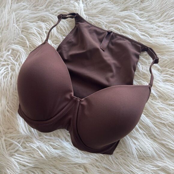 Skims Fits Everybody Full Coverage Back Smoother Bra Cocoa Size 32DDD - Picture 3 of 6